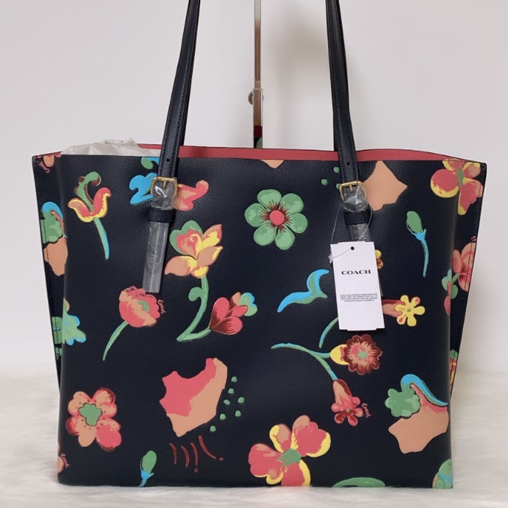 NWT💃Coach Laptop Bag Large Tote With Dreamy Land Floral Print - Picture 4 of 11